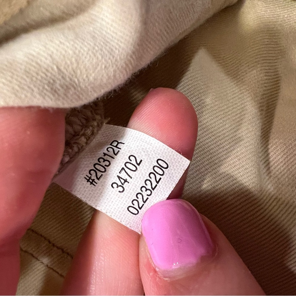 SPANX Stretch Twill Cropped Wide Leg Pants Small Tan Khaki Tan Brown 20312R - Picture 7 of 7